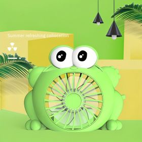 1 Pack Frog Portable Handheld Battery Operated Fan; USB Rechargeable Battery Operated Fan For Indoor Outdoor Car Radio; Cooling Fan Mini Small Desk Fa