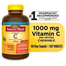 Nature Made Extra Strength Dosage Chewable Vitamin C 1000 mg per Tablets; 120 Count