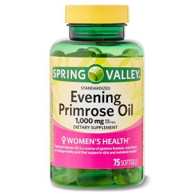 Spring Valley Women's Health Evening Primrose Oil Softgels; 1000 mg; 75 Count