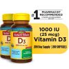Nature Made Vitamin D3 1000 IU (25 mcg) Softgels; 200 Count; Twin Pack