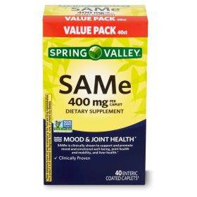 Spring Valley SAMe Dietary Supplement Value Pack; 400 mg; 40 Count