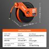VEVOR Retractable Air Hose Reel, 50 FT Hybrid Air Hose Max 300PSI, Air Compressor Hose Reel With 5 Ft Lead In