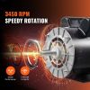 VEVOR 5HP SPL Air Compressor Motor, 230V 15 Amps Electric Motor, 3450RPM 56 Frame, Keyed Shaft, Shaft Length For Air Compressors, CW CCW Rotation