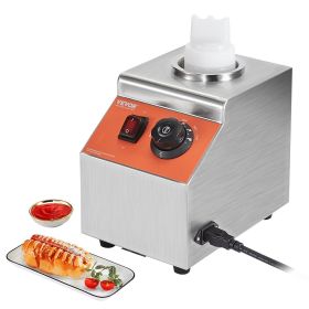 VEVOR Electric Bottle Warmer with Bottle, 0.57 Qt Commercial Cheese Dispenser, Hot Fudge Warmer 86-185°F Temp Adjustable