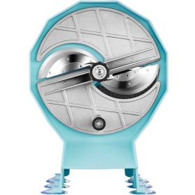 VEVOR Manual Vegetable Fruit Slicer, 0-0.5"/0-12mm Thickness Adjustable Commercial Slicer Machine, Double Feed Ports