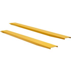 VEVOR Pallet Fork Extensions, 96" Length 6.5" Width, Heavy Duty Carbon Steel Fork Extensions for Forklifts, 1 Pair Forklift Extensions