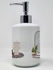 Old English Sheepdog Ceramic Soap Dispenser Hand Soap Dispenser Pump Bottles for Bathroom Kitchen, Empty Refillable Liquid Soap Container