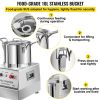 VEVOR 110V Commercial Food Processor 10L Capacity 1100W Electric Food Cutter 1400RPM Stainless Steel Food Processor Perfect for Vegetable Fruits Grain