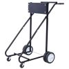 Outboard Boat Motor Stand, Engine Carrier Cart Dolly for Storage, 315lbs Weight Capacity, w/Wheels (black)