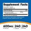 Nutricost Fadogia Agrestis (240 Capsules | 600 mg Per Serving) - Potent 10:1 Extract, Gluten Free, Non-GMO Athletic Support Supplement