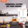 VEVOR Electric Bottle Warmer with Bottle, 0.57 Qt Commercial Cheese Dispenser, Hot Fudge Warmer 86-185°F Temp Adjustable