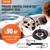 VEVOR Hydraulic Steering Kit 90HP Hydraulic Outboard Steering Kit with Helm Pump Cylinder Marine Steering System Kit