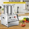 VEVOR 110V Commercial Food Processor 10L Capacity 1100W Electric Food Cutter 1400RPM Stainless Steel Food Processor Perfect for Vegetable Fruits Grain