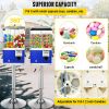 VEVOR Vending Machine with Stand, Blue Quarter Candy Dispenser, Rotatable Four Compartments Square Candy Vending Machine