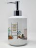 Old English Sheepdog Ceramic Soap Dispenser Hand Soap Dispenser Pump Bottles for Bathroom Kitchen, Empty Refillable Liquid Soap Container