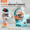 VEVOR Manual Vegetable Fruit Slicer, 0-0.5"/0-12mm Thickness Adjustable Commercial Slicer Machine, Double Feed Ports