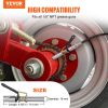VEVOR Grease Gun Coupler, 10000 PSI High Pressure, 6-Jaw Locking, Quick Release Grease Gun Tip with Hose/Zerk Fittings Cleaner