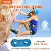 VEVOR Static Climbing Rope, 64 ft Outdoor Rock Climbing Rope with 26KN Breaking Tension, 0.4'' /10mm High Strength Safety Rope