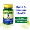Spring Valley Vitamin D3 Supplement; 50 mcg 2; 000 IU; 200 Count