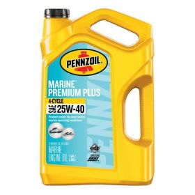 Pennzoil Marine Premium Plus Outboard 4-Cycle 25W-40 Engine Oil, 1 Gallon (Brand: Pennzoil)