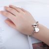 Bracelet Bible Verse Prayer Proverbs 4:23 Love Stainless Steel Link Chain with Heart Charms Bracelet for Women