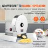 VEVOR Electric Vegetable Slicer, 0-0.5"/0-12mm Thickness Adjustable Commercial Slicer Machine, Convertible to Manual