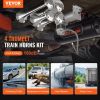 VEVOR Train Horns Kit, 4 Trumpet Air Horn Kit, 150dB Train Horns for Pickup Trucks