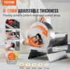 VEVOR Electric Vegetable Slicer, 0-0.5"/0-12mm Thickness Adjustable Commercial Slicer Machine, Convertible to Manual