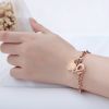 Bracelet Bible Verse Prayer Proverbs 4:23 Love Stainless Steel Link Chain with Heart Charms Bracelet for Women