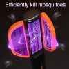 Foldable Portable Mosquito Swatter UV Electric Shock Mosquito Killer Mute Household Fly Insect Trap Repellent Office Bug Zapper
